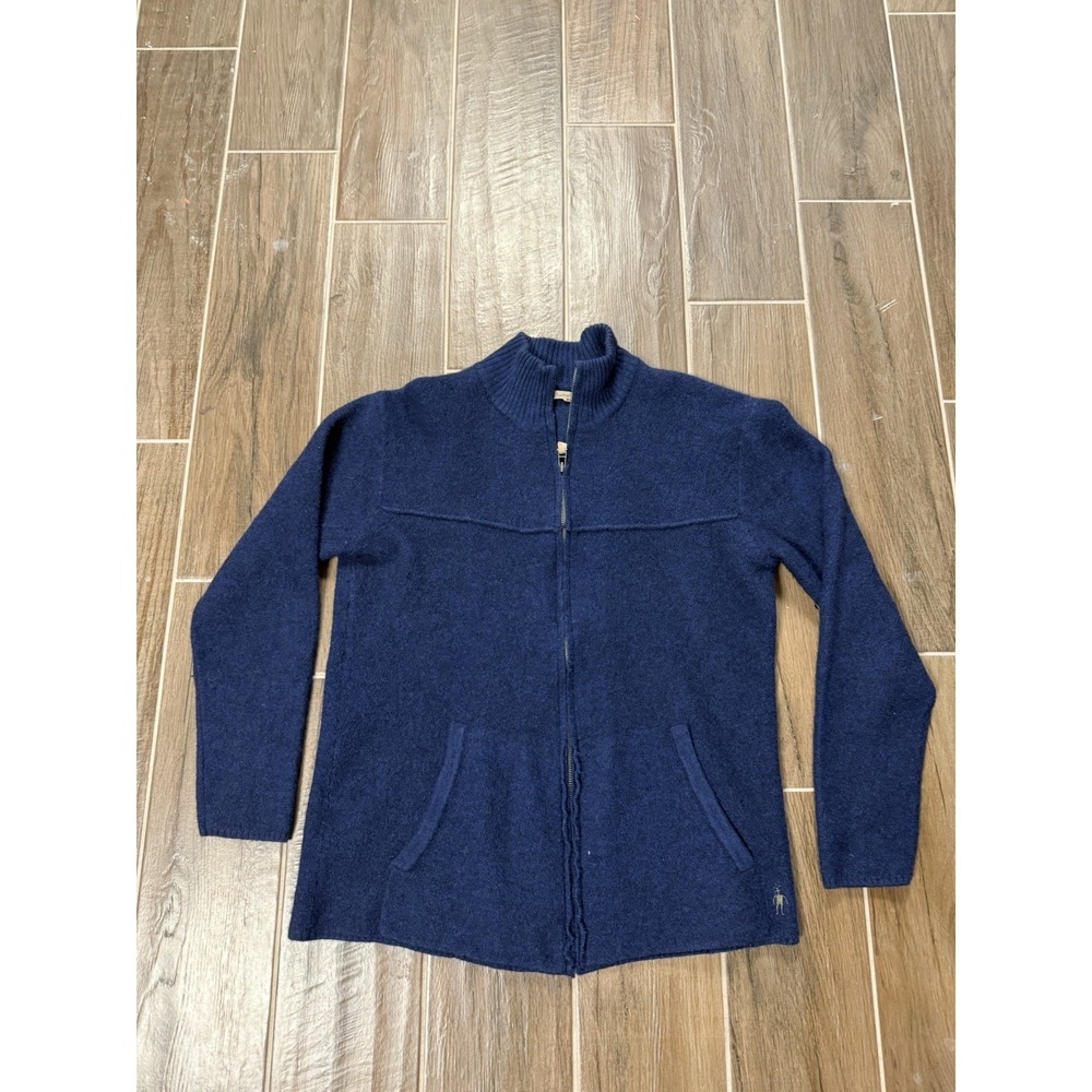 Smartwool Men's Blue Full-Zip Merino Wool Sweater Jacket Size XL